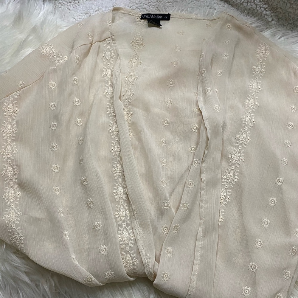 see through cardigan